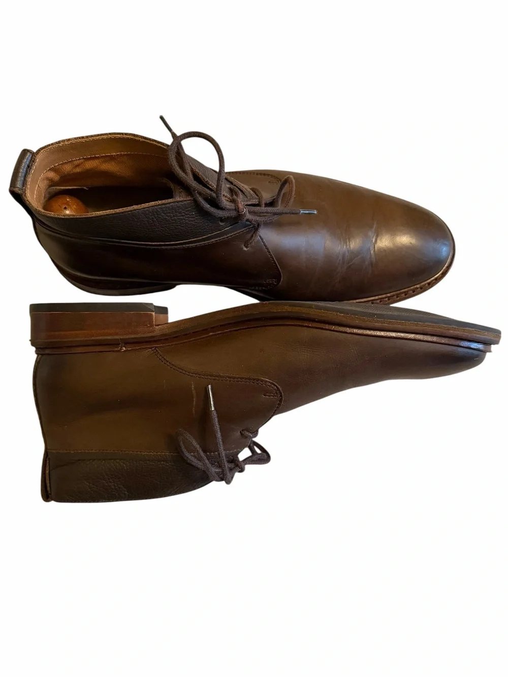 Cole Haan C28479 Men’s Brown Leather Chukka Boots Plain Toe Size 9M